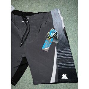 New Men's ZEROXPOSUR Board Shorts/Swim Shorts. Gray/BlackSize XL NWT